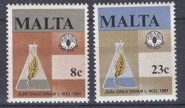 Malta 1981 Mi#634-635 Mint Never Hinged - Malta