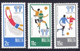 Malta 1978 Football Mi#571-573 Mint Never Hinged - Malta
