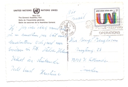 UNO - NEW YORK, 1972, Michel 248, AK-Einzelfrankatur - Lettres & Documents