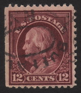 1917 US, 12c Stamp, Used, Benjamin Franklin, Sc 512 - Gebraucht
