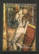 Animaux Dans L´Art. Le Chien De Saint Christophe D´Anyos, Un Timbre Nouveau Oblitéré, 1 ère Qualité, (haute Faciale) - Used Stamps
