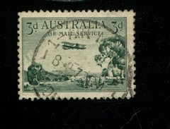 445808567 AUSTRALIA 1929 GEBRUIKT USED GEBRAUCHT OBLITERE YVERT AERIENNE 2 - Usados