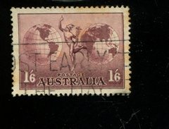 445808815 AUSTRALIA 1929 GEBRUIKT USED GEBRAUCHT OBLITERE YVERT AERIENNE 6 - Gebruikt