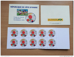 Côte D'Ivoire Ivory Coast 2002 Mi. 1295 Carnet Booklet MH Coupe Du Monde Football FIFA Soccer Wold Cup WM Japan Korea - Côte D'Ivoire (1960-...)