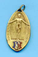 Médaille Championnats Internationaux 1922: Saut En Longueur. - Athlétisme