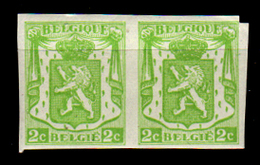 Belgio-195 - 1936-46: Yvert & Tellier N. 418A (++) MNH - Coppia Non Dentellata - Senza Difetti Occulti. - 1934-1935 Leopold III