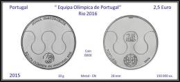 PORTUGAL - 2015 - 2,5 € ( Euro ) - UNC.- Olimpic Games BRASIL 2016 - Joana De Vascocelos - Portugal