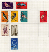 ISRAEL OISEAUX LOT DE TIMBRES - Luftpost