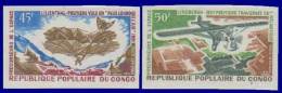 CONGO Avions, Avion, Plane. Yvert PA  PA101/02. ** MNH NON Dentelé, Imperforate - Aerei