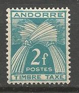 ANDORRE TAXE N° 26 NEUF** LUXE  SANS CHARNIERE / MNH - Ongebruikt