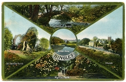 BINGLEY : MULTI-VIEW / POSTMARK - LOWMOOR (SINGLE CIRCLE) / ADDRESS - SCARBOROUGH, LONGWESTGATE - Bradford