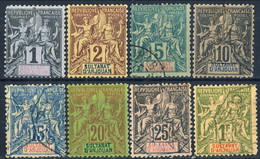 Anjouan 1892-99 Otto Valori Della Serie N. 1 - 13 Misti Usati-MH Cat. € 165 - Altri & Non Classificati