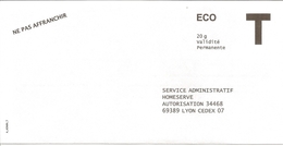 Lettre Réponse T Service Administratif Homeserve - Cards/T Return Covers