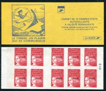 Carnet De 1998 De 10 Timbres "type Luquet/LA POSTE Surchargé" Avec Couvert. Jaune "Le Timbre, Un Plaisir Qui Se ....." - Sonstige & Ohne Zuordnung