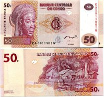 Congo (2007)  - 50 Francs    P  New UNC - Republik Kongo (Kongo-Brazzaville)