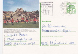 BPK Bund P 134 I "Schwäbisch Hall" Gelaufen Ab Mannheim (ak0678) - Illustrated Postcards - Used