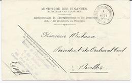 Pli  Franchise De Port- Oblit Ambulant HERBESTAL-BRUXELLES -(Brussels2) Le 1.12.1926 - Ambulante Stempels