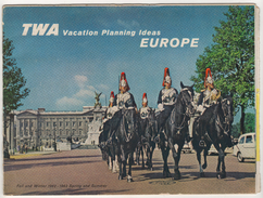 TWA  AIRLINES VACATION PLANNING IDEAS EUROPEGUIDE 1963  18 PAGES - Pubblicità