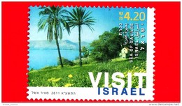 ISRAELE - Usato - 2011 - Turismo - Mare Di Galilea  - 4.20 - Used Stamps (without Tabs)