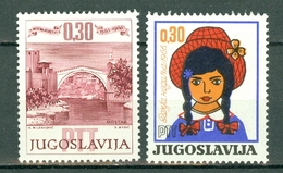 Jugoslavia  1966  Yv 1068**, 1080** , Mi 1185**, 1186** , Cote  Yv. 4,75 € - Unused Stamps
