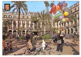 Marchand Ambulant De Ballons De Baudruche, Plaza Real, BARCELONA, Espana, Animée, TB - Venters