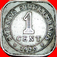 • GREAT BRITAIN (1919-1926): STRAITS SETTLEMENTS ★ 1 CENT 1920! GEORGE V (1911-1936)! LOW START★ NO RESERVE! - Colonie