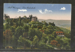 220i * BAD KISSINGEN * DIE RUINE BODENLAUBE * FEHLENDE ECKE * MIT SELTENER INFLATIONS FRANKATUR * 1922 * *!! - Bad Kissingen