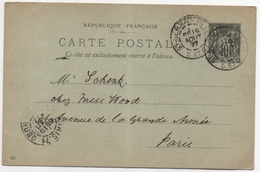ENTIER POSTAL 19 AOUT 1897 - Cartes Postales Types Et TSC (avant 1995)