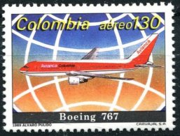 COLOMBIE Avions, Avion, Plane. Yvert PA N°802. ** MNH  Dentelé, Perforate. - Vliegtuigen