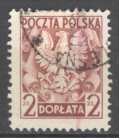 POLSKA - POSTAGE DUE 1954: YT Taxe 145, O - FREE SHIPPING ABOVE 10 EURO - Strafport