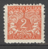 POLSKA - POSTAGE DUE 1919: YT Taxe 13, ** MNH - FREE SHIPPING ABOVE 10 EURO - Taxe