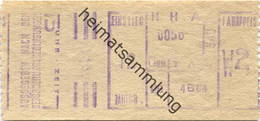 Deutschland - Hamburg - HHA - Hamburger Hochbahn AG - Fahrpreis W2 - Fahrschein 1964 - Europe