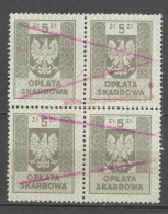 POLSKA - REVENUE 1953: 5 Zl, O - FREE SHIPPING ABOVE 10 EURO - Steuermarken