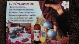 CPM PETANQUE LE PETANQUEUR PASTIS ED APA POUX - Pétanque