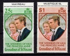 St Vincent Grenadines, 1973, SG 1-2, Complete Set Of 2, MNH - St.Vincent (...-1979)