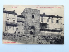 C.P.A. 81 CASTELNAU DE MONTMIRAIL : La Porte, Café Du Plateau, Animé, En 1912 - Castelnau De Montmirail