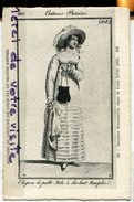 -133 - HISTOIRE DU COSTUME - Costume Parisien,  Deuxième Restauration,  Chapeau De Paille, 1815, Non écrite, TBE. - Mode