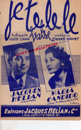 PARTITION MUSICALE- JE TE LE LE- VALSE- JOSE CANA-PIERRE HAVET-JACQUES HELIAN-MARIA CANDIDO- 1953 - Partitions Musicales Anciennes