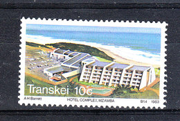 Transkei   -   1983.  Turismo. Complesso Alberghiero. Hotel Complex. MNH - Hotel- & Gaststättengewerbe