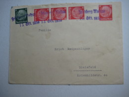 1938 , FRIEDBERG , Notstempel Auf Brief Mit Militärabsender - Sudetenland