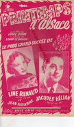 PARTITION MUSICALE-PRINTEMPS D' ALSACE-LOUIS GASTE-LOUIS LEDRICH-LINE RENAUD-JACQUES HELIAN-JEAN NAVARRE-MARIA REMUSAT - Partitions Musicales Anciennes