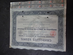 Chargeurs Réunis Obligation De 500 F 6.5% 1921 Dufour Paris - Schiffahrt