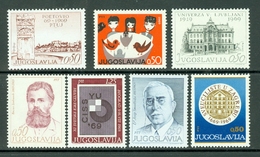 Jugoslavia  1969  Yv 1222/23**, 1236**, 1241**, 1248**, 1254/55**, Mi 1328/29**, 1342**, 1348**, 1350**, 1358/59** - Unused Stamps