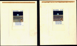 SPACE-MOON LANDING-2 DIFF SETS OF 4 DIE PROOFS-DIFF DESIGNS-SRI LANKA-1989-RARE-MNH-PA1-18 - Verzamelingen