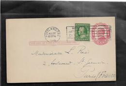 Etats Unis PORTLAND Entier Postal Mc KINLEY 1c + Complément Pour PARIS 1912......G - 1901-20