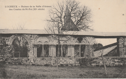 17 : 5 / 31  -   LUCHEUX ( 80 )  -RUINES  DE  LA  SALLE  D'ARMES  DES  COMTES  DE  ST. -POL - Lucheux