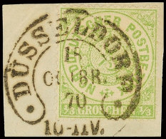 "DÜSSELDORF 18.Octobr.70" Bessere Type "Spalink 11-1N1", Klar Auf 1/3 Gr Grün NDP! Luxus!, Katalog: NDP14... - Otros & Sin Clasificación