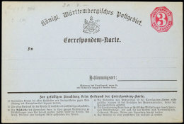 3 Kr. Karmin, Korrespondenzkarte, Tadellos Ungebraucht, Mi. 40.-, Katalog: P3 BF3 Kr. Carmine, Correspondence... - Autres & Non Classés