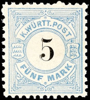 5 Mark Freimarke, Abart "Doppeldruck Der Wertziffer", Tadellos Postfrisches Luxusstück, Fotoattest Winkler BPP... - Other & Unclassified