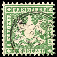 1 Kr Dunkelgrün Tadellos Gestempelt, Kabinett, Mi. 120,--, Katalog: 25b O1 Kr Dark Green Neat Cancelled,... - Other & Unclassified